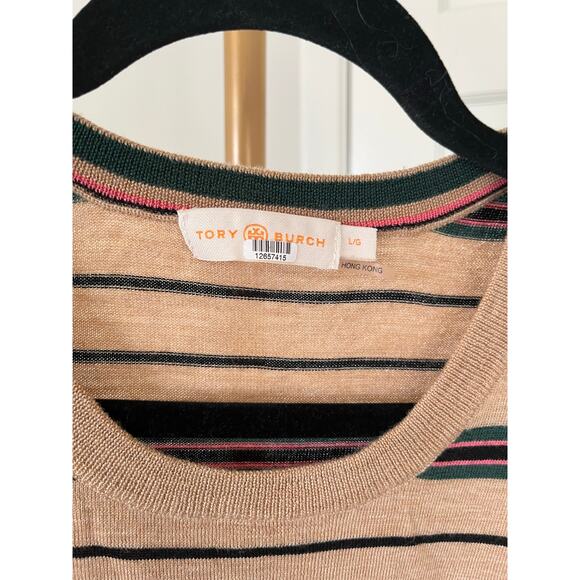 Tory Burch Striped Madeline Pullover - Picture 6 of 13